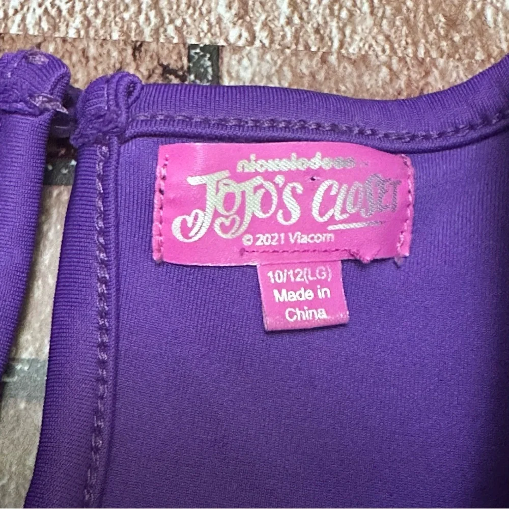 JoJo Siwa Purple and Yellow Kids Costume Dress